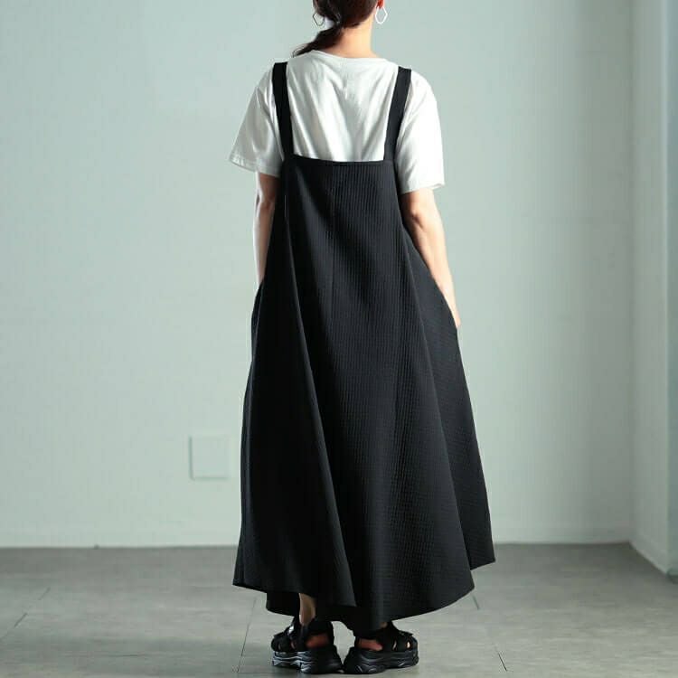 大きいサイズ レディース ラウンドヘムハーフジップジャンパースカート　sw-0789