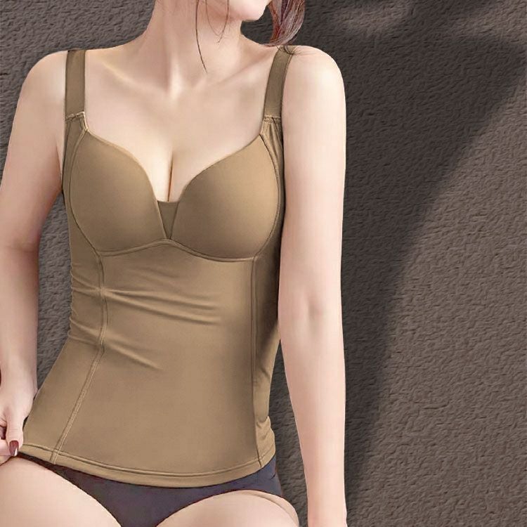 大きいサイズ レディース 裏起毛＆蓄熱カップ付きキャミソール　jp560