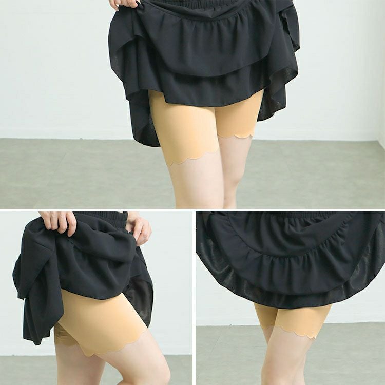 大きいサイズ レディース 冷感クールストレッチ股ずれ防止パンツ　goldy-1738【メール便可】