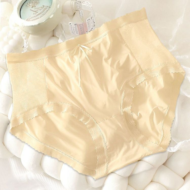 大きいサイズ レディース シアーレースハイウエストショーツ　goldy-1739【メール便可】