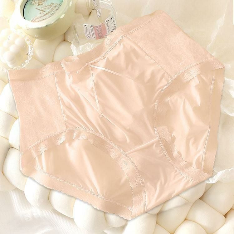 大きいサイズ レディース シアーレースハイウエストショーツ　goldy-1739【メール便可】 ピンク