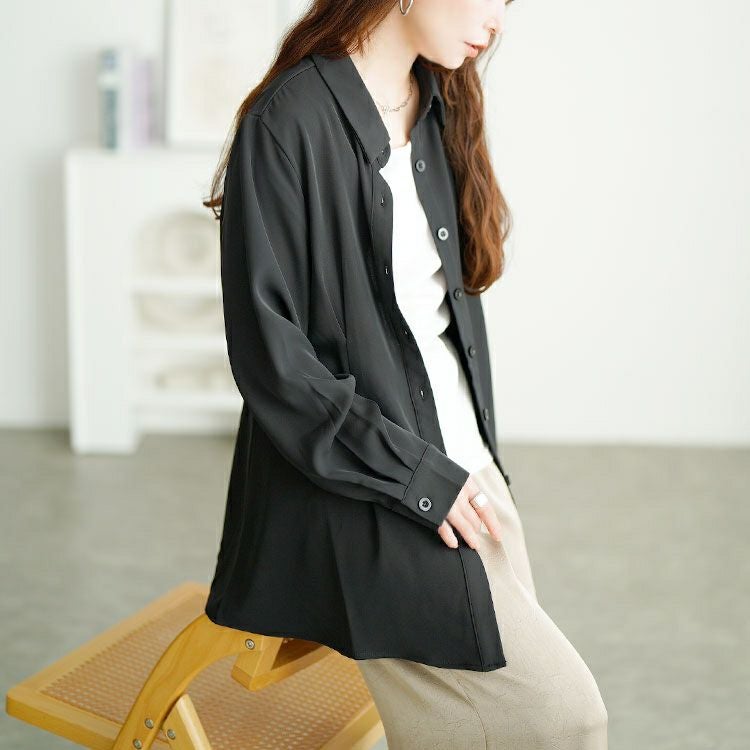 大きいサイズ レディース ウエストタックペプラムブラウス　goldy-1735