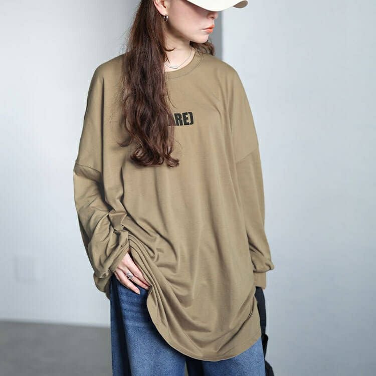 大きいサイズ レディース バックプリントビッグチュニック　maruka-7167 【メール便可】