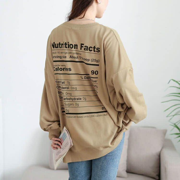 大きいサイズ レディース バックロゴプリントビッグトレーナー　maruka-7163