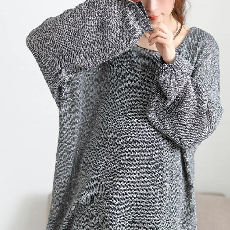 大きいサイズ レディース オーバーサイズラメニット　jp563