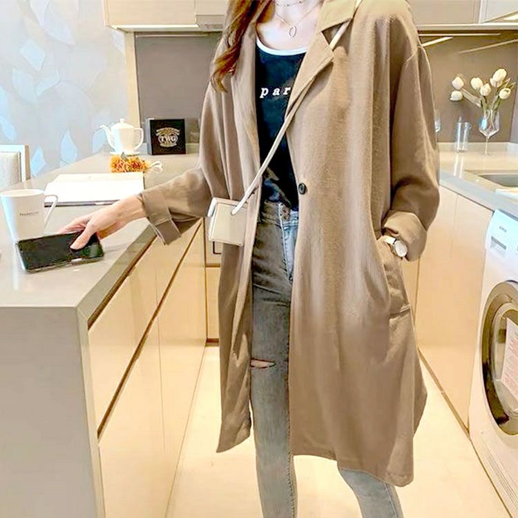 大きいサイズ レディース ミドル丈テーラードジャケット　goldy-1742【メール便可】