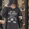 大きいサイズ レディース カレッジロゴコットンチュニック　cros-140374