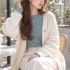 大きいサイズ レディース クルーネックショルダーメローリブトップス　cpdai-651064 【メール便可】