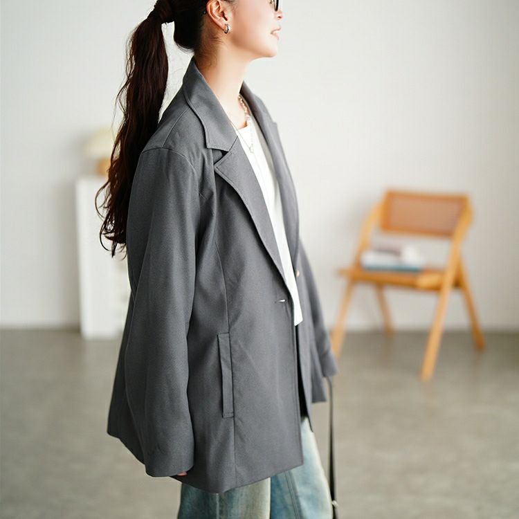 大きいサイズ レディース 2wayスリーブテーラードジャケット　tana-ww650034