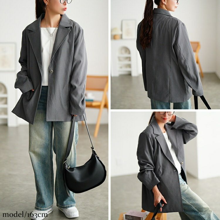 大きいサイズ レディース 2wayスリーブテーラードジャケット　tana-ww650034