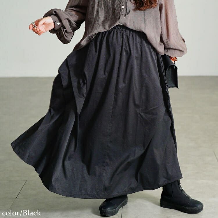 大きいサイズ レディース サイドタック変形スカート　sw-0813