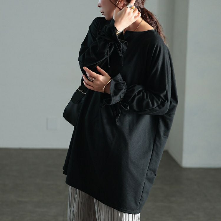 大きいサイズ レディース リボンキャンディスリーブチュニック　bai-0193