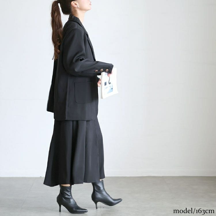 大きいサイズ レディース テーラードジャケット＆ベスト＆スカート3点セット　goldy-1746