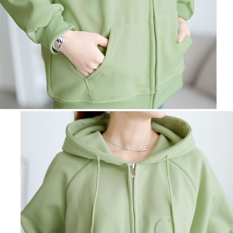 大きいサイズ レディース エンボスハート付きダブルジップパーカー　goldy-1765