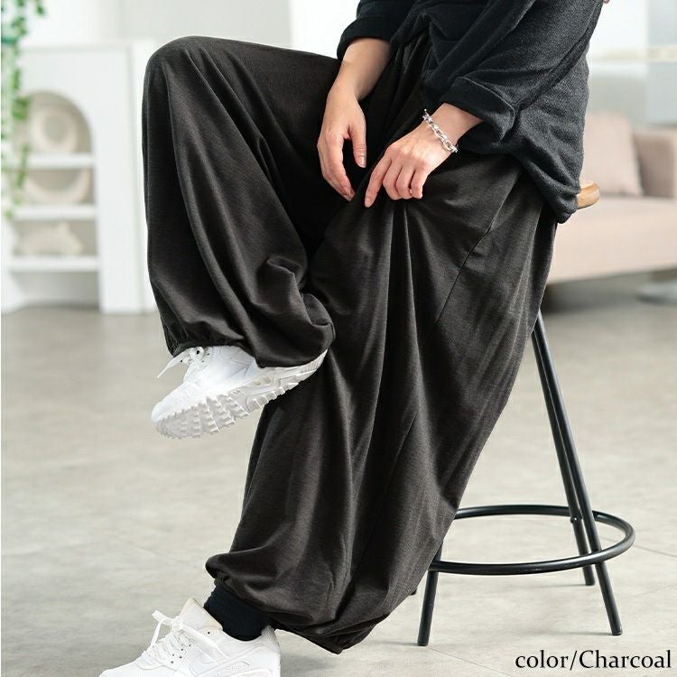 大きいサイズ レディース あったか裏起毛サーカスパンツ　sw-0768