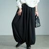 大きいサイズ レディース 裏シャギーサーカスパンツ　sw-0804 ブラック