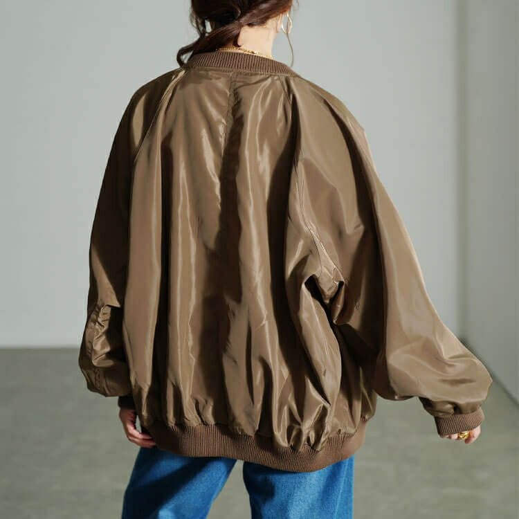 大きいサイズ レディース オーバーサイズMA-1ジャケット　tog-1046