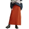 大きいサイズ レディース 太リブニットナロースカート　cpdai-640963 オレンジ