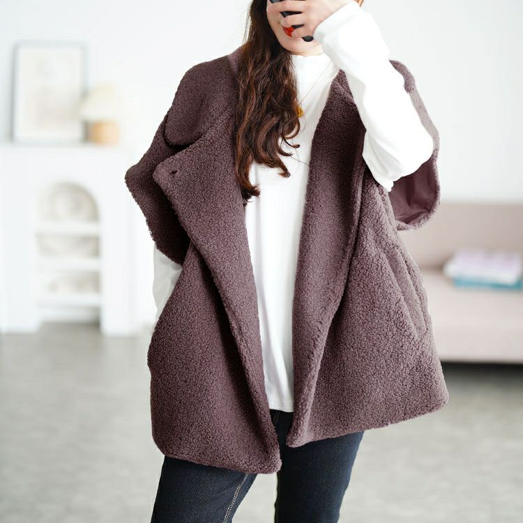 大きいサイズ レディース オーバーサイズボアベスト　tog-1043