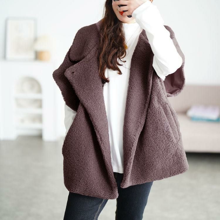 大きいサイズ レディース オーバーサイズボアベスト tog-1043 | 大きい