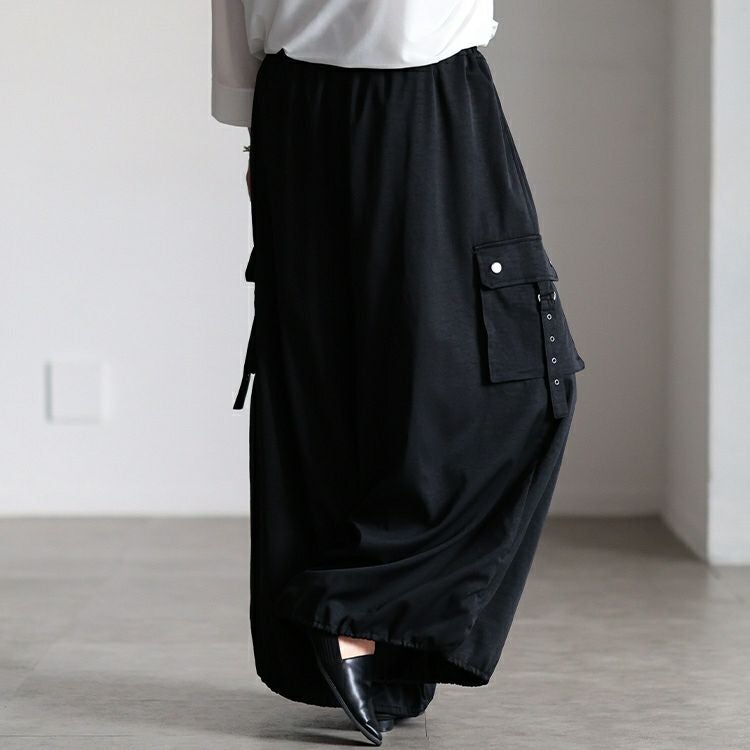 大きいサイズ レディース 裾ドロストボリュームカーゴパンツ　sw-0831