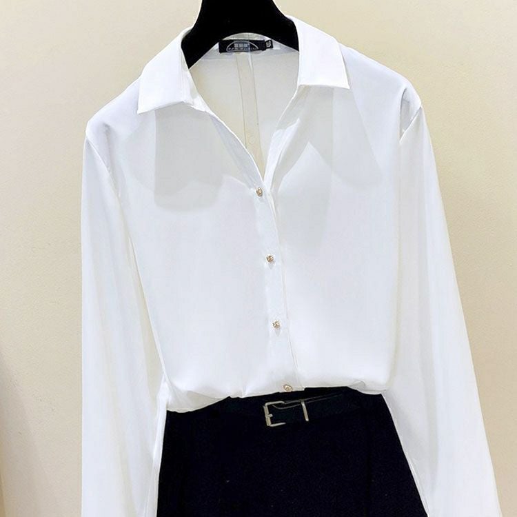 大きいサイズ レディース スキッパーカラーゴールドボタンブラウス　goldy-1756【メール便可】