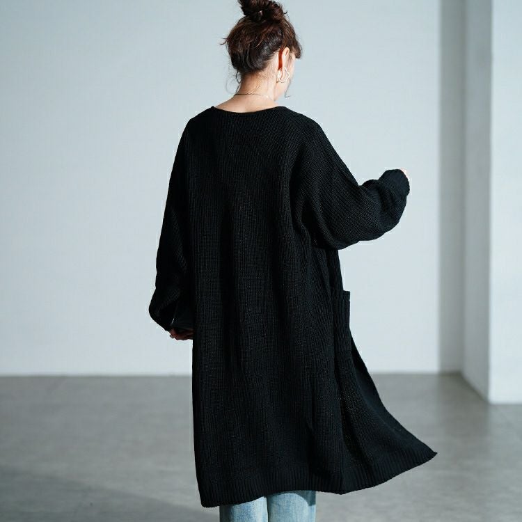 大きいサイズ レディース リブニットトッパーカーディガン　kt-43006