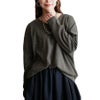 大きいサイズ レディース Vネックワイドドルマンプルオーバー　wk-0576 【メール便可】 チャコールグレー