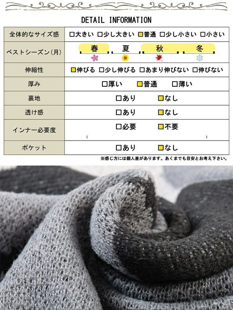 大きいサイズ レディース マーブル柄ラウンドネックニット　sum-0020