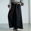 大きいサイズ レディース 裏シャギーワイドパンツ　map-44 ブラック