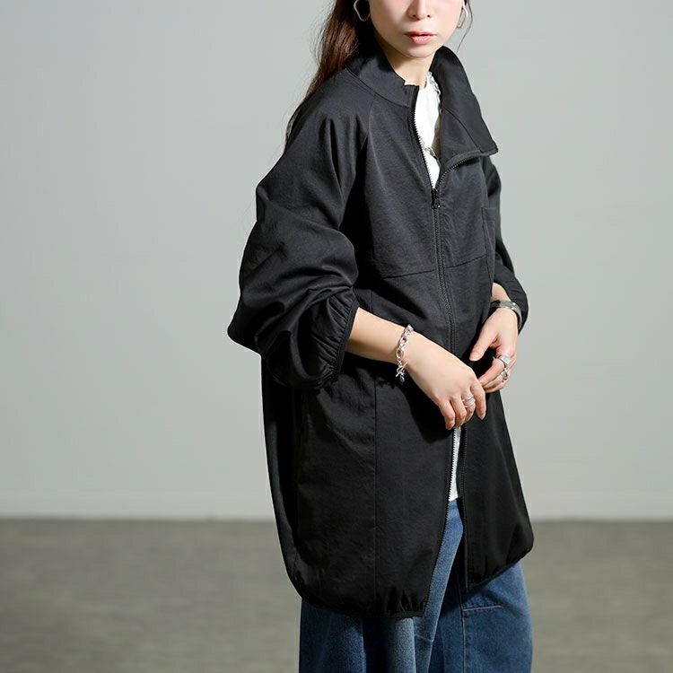 大きいサイズ レディース アシンメトリーダブルジップブルゾン sw-0838