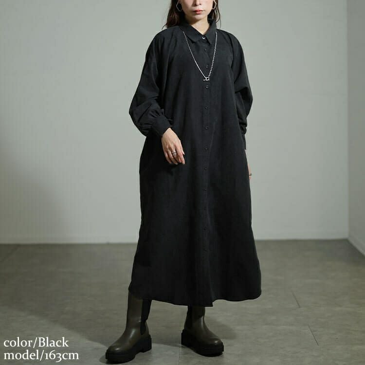 大きいサイズ レディース オーバーサイズシャツワンピース nw-25051