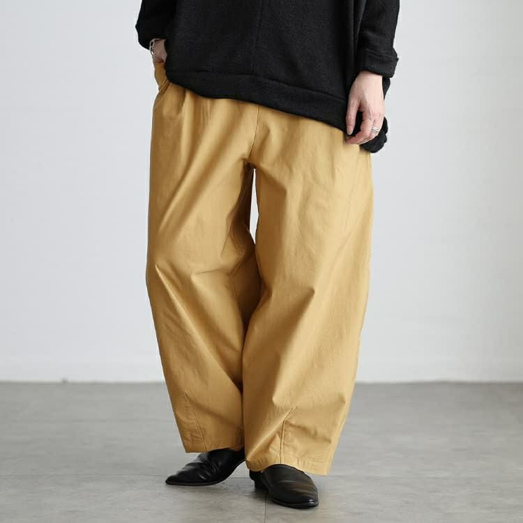 大きいサイズ レディース 裏起毛蓄熱保温ストレッチバレルパンツ cpdai-640948