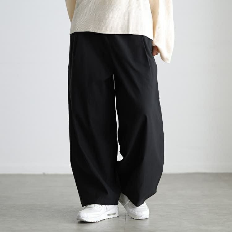 大きいサイズ レディース 裏起毛蓄熱保温ストレッチバレルパンツ cpdai-640948