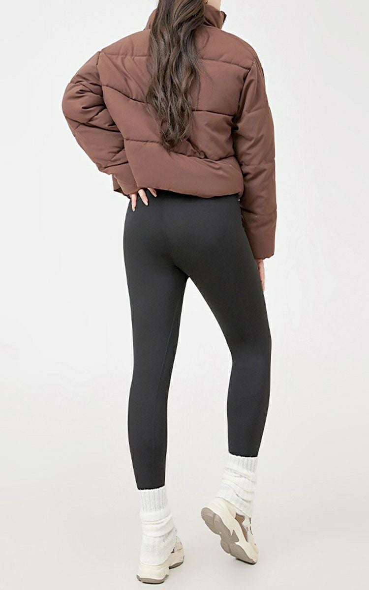 大きいサイズ レディース 裏フリースヒップアップストレッチレギンス goldy-1779