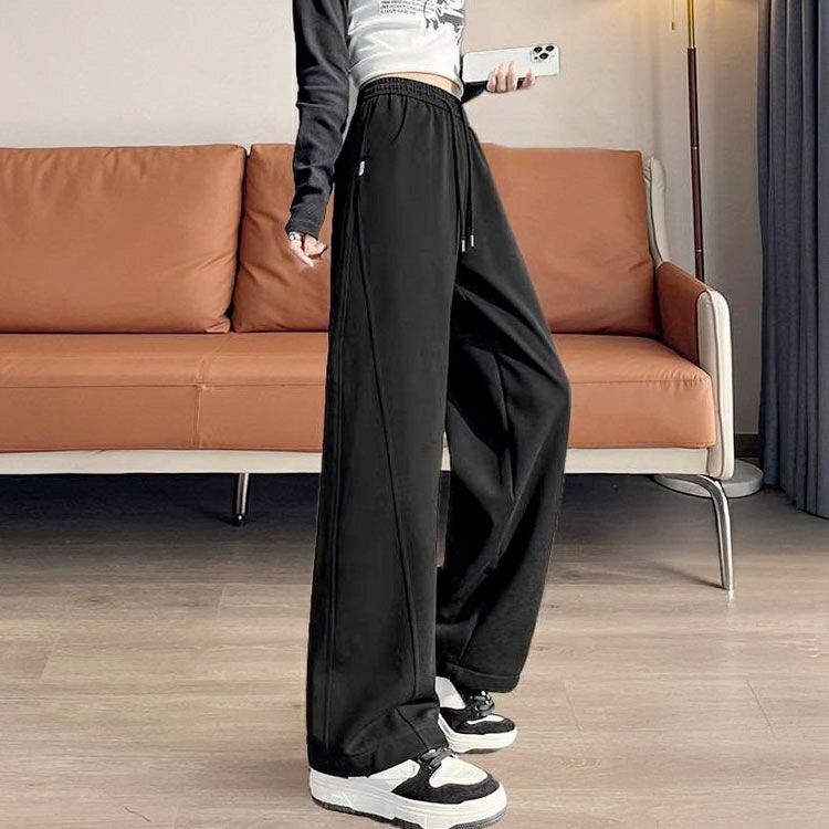 大きいサイズ レディース サイドラインワイドスウェットパンツ goldy-1790