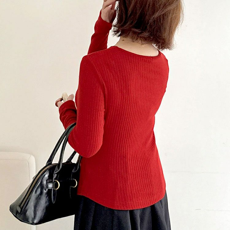 大きいサイズ レディース カシュクールコンパクトリブニット goldy-1793