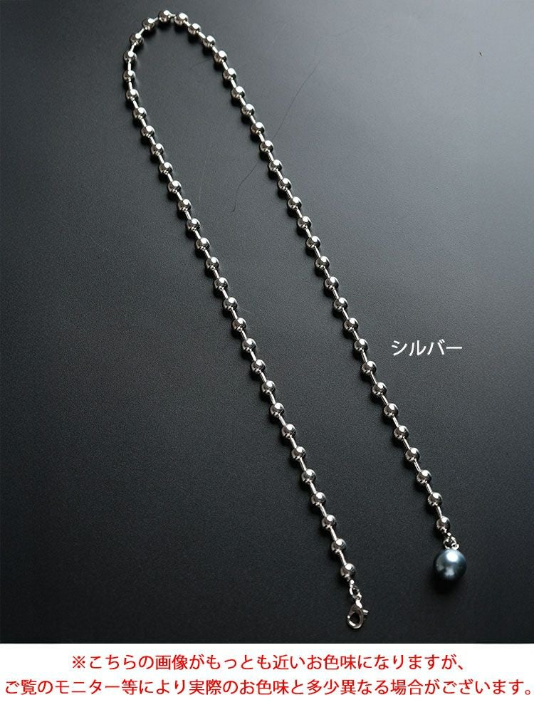 大きいサイズ レディース ボールチェーンネックレス goldy-1803