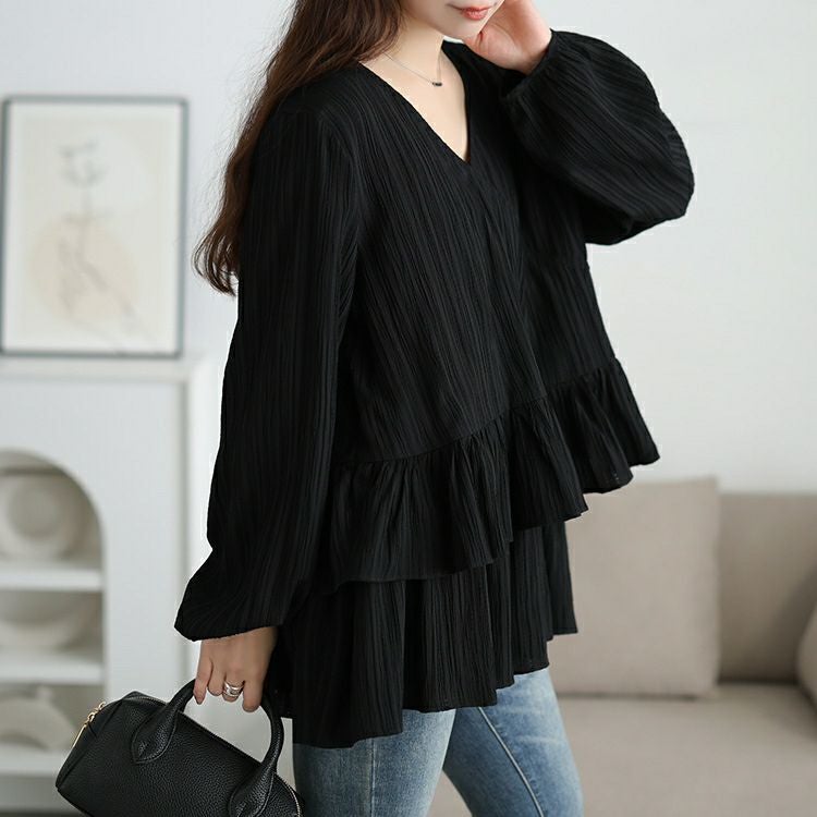 大きいサイズ レディース 楊柳カシュクールブラウス＆ペプラムキャミソール2点セット