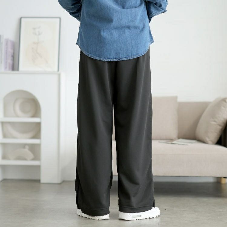 大きいサイズ レディース スウェットバレルレッグパンツ