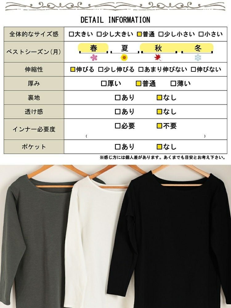 大きいサイズ レディース ワイドラウンドネックロンT