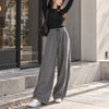 大きいサイズ レディース ワイドバレルレッグパンツ