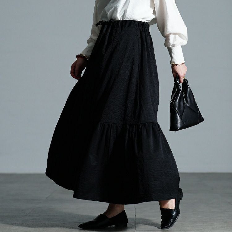 大きいサイズ レディース アシンメトリーティアードスカート