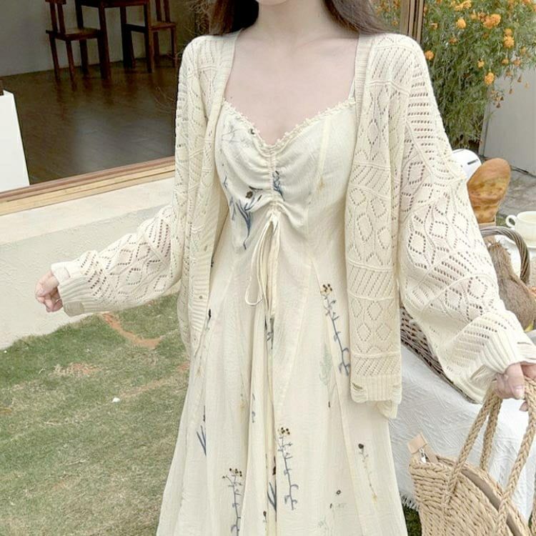 大きいサイズ レディース バックシャーリングキャミソールワンピース