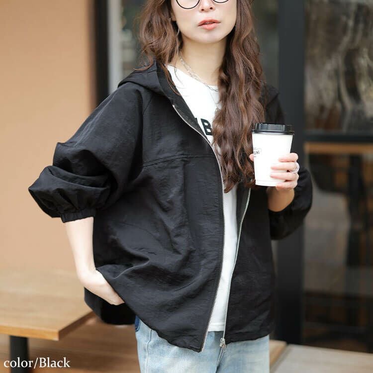 大きいサイズ レディース 撥水裾ドロストワイドマウンテンパーカー