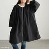大きいサイズ レディース 撥水ギャザー裾ドロストロングブルゾン ブラック