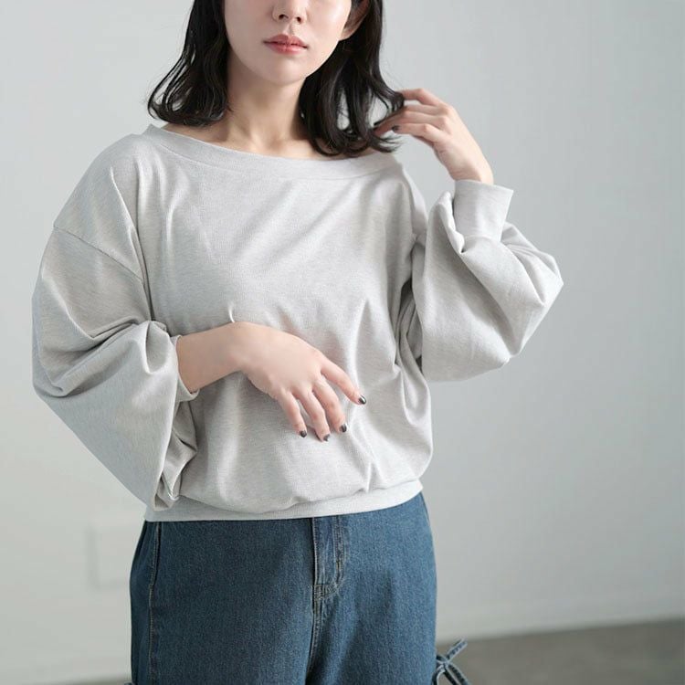 大きいサイズ レディース ワンショルダーラメプルオーバー