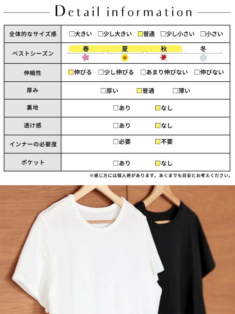 大きいサイズ レディース シルクタッチコットンナイロンTシャツ