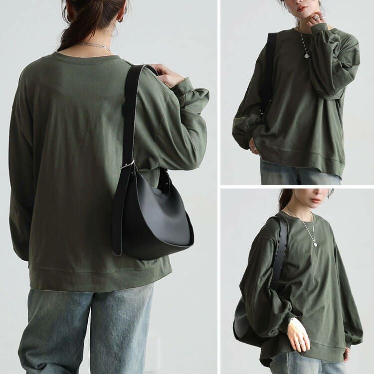 大きいサイズ レディース スラブオーバーサイズプルオーバー