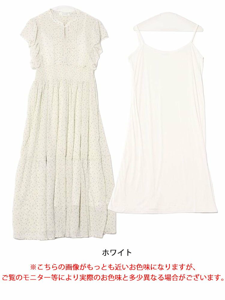 大きいサイズ レディース ピンクタックプリーツワンピース